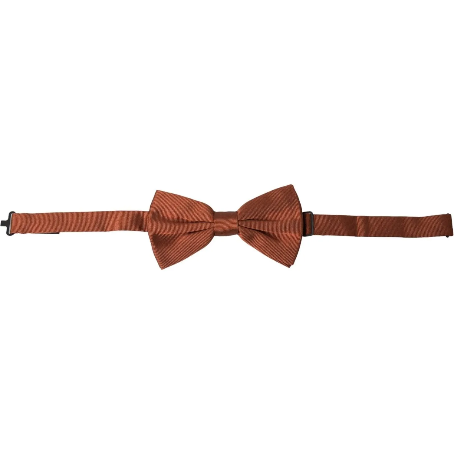 Dolce & Gabbana Brown Silk Adjustable Neck Men Bow Tie