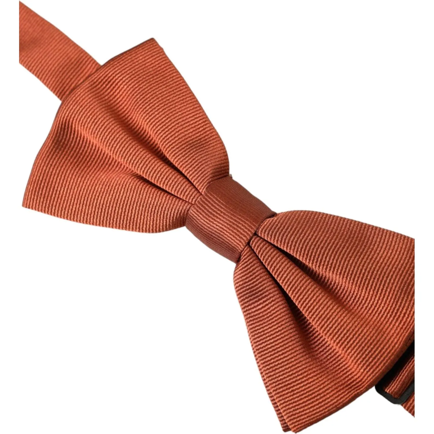 Dolce & Gabbana Brown Silk Adjustable Neck Men Bow Tie