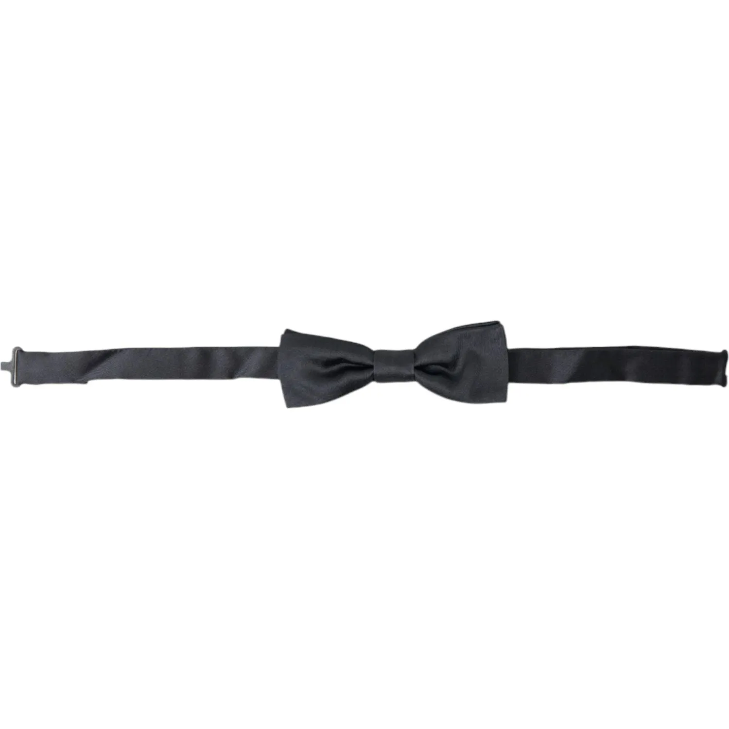 Dolce & Gabbana Elegant Anthracite Gray Silk Bow Tie