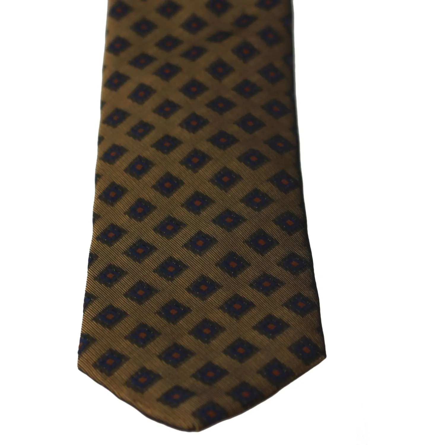 Dolce & Gabbana Elegant Brown Patterned Silk Blend Necktie