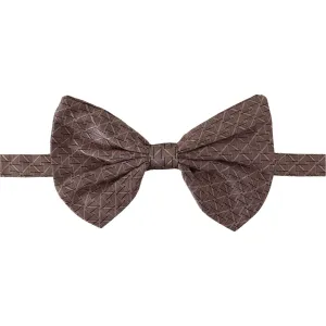 Dolce & Gabbana Elegant Silk Gray Bow Tie - Men's Formalwear