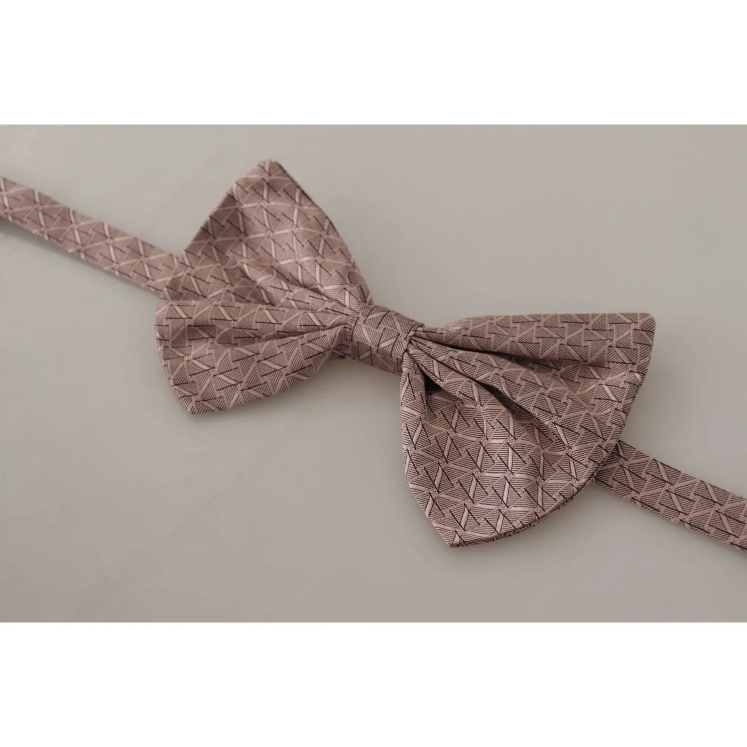 Dolce & Gabbana Elegant Silk Gray Bow Tie - Men's Formalwear