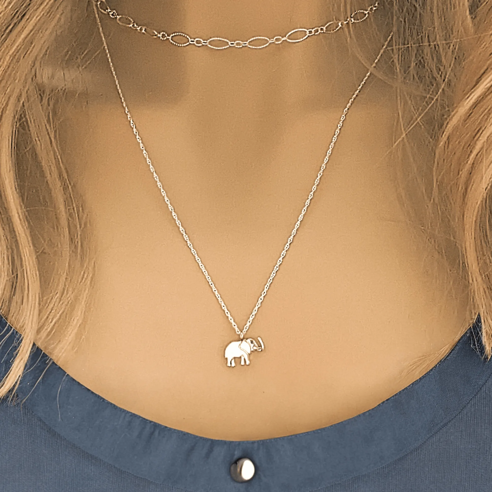 Elephant Pendant Necklace