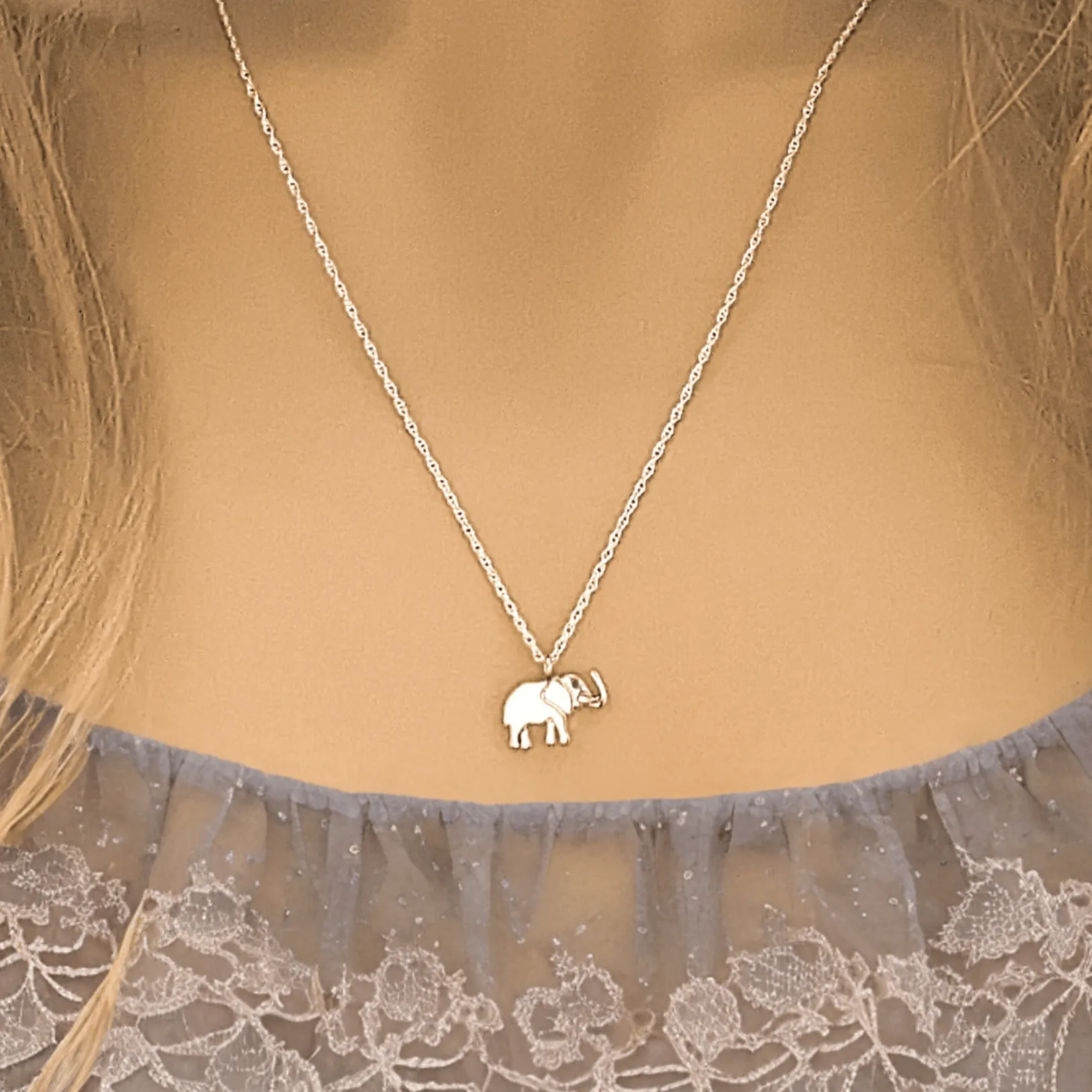 Elephant Pendant Necklace