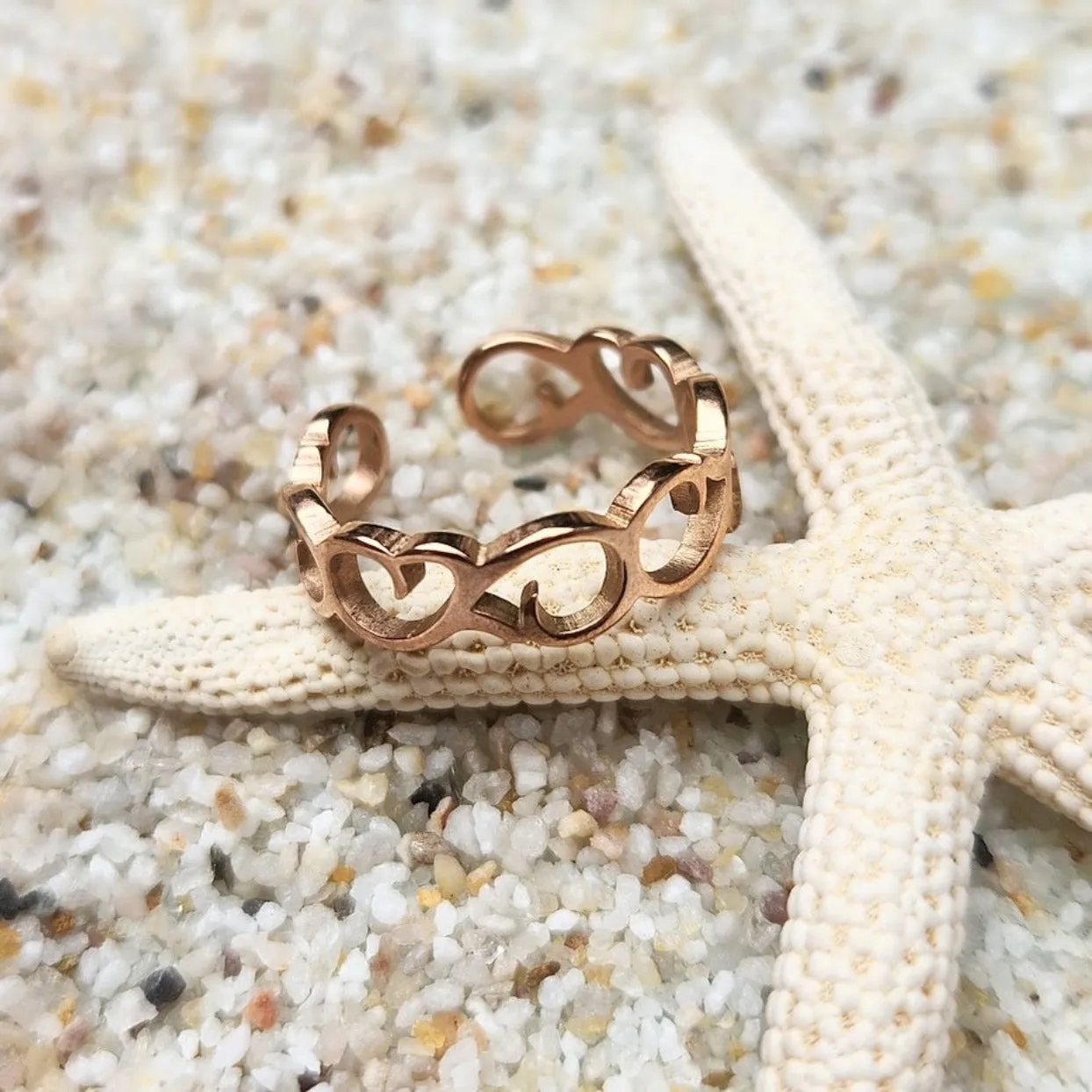 FOREVER  - IN ROSE GOLD / GOLD & SILVER WATERPROOF TOE RINGS