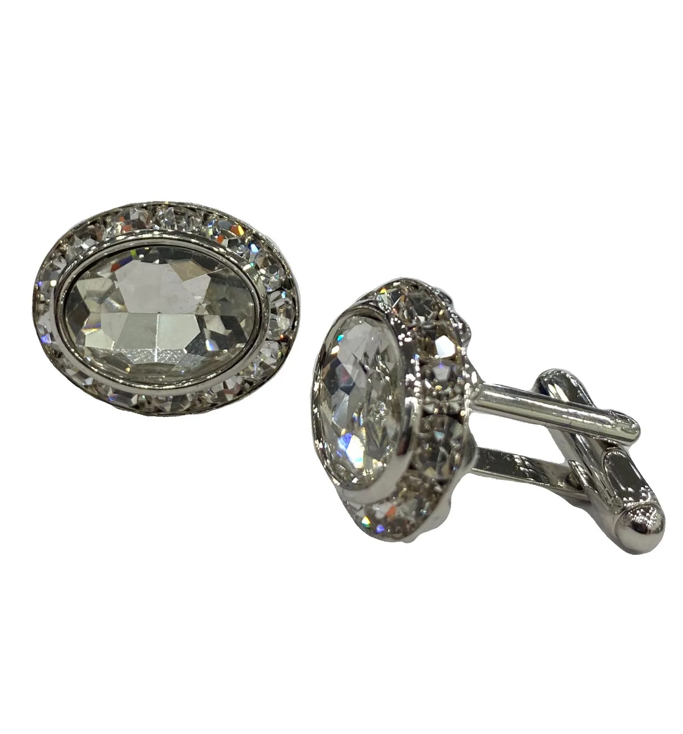 Fratello Cufflinks - Silver Tone Radiance CL23