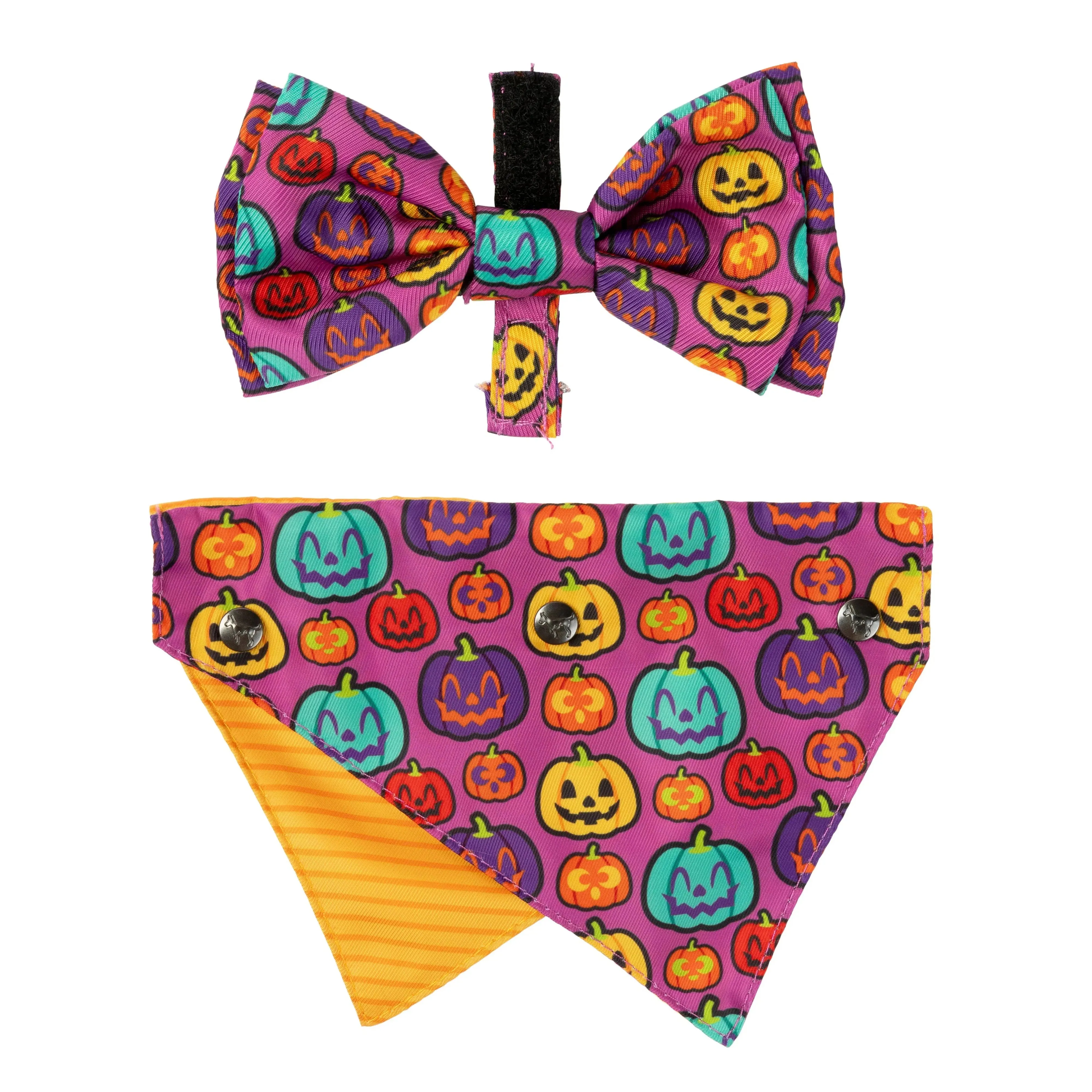 FuzzYard | Oh My Gourd! Halloween Bandana & Bowtie Set