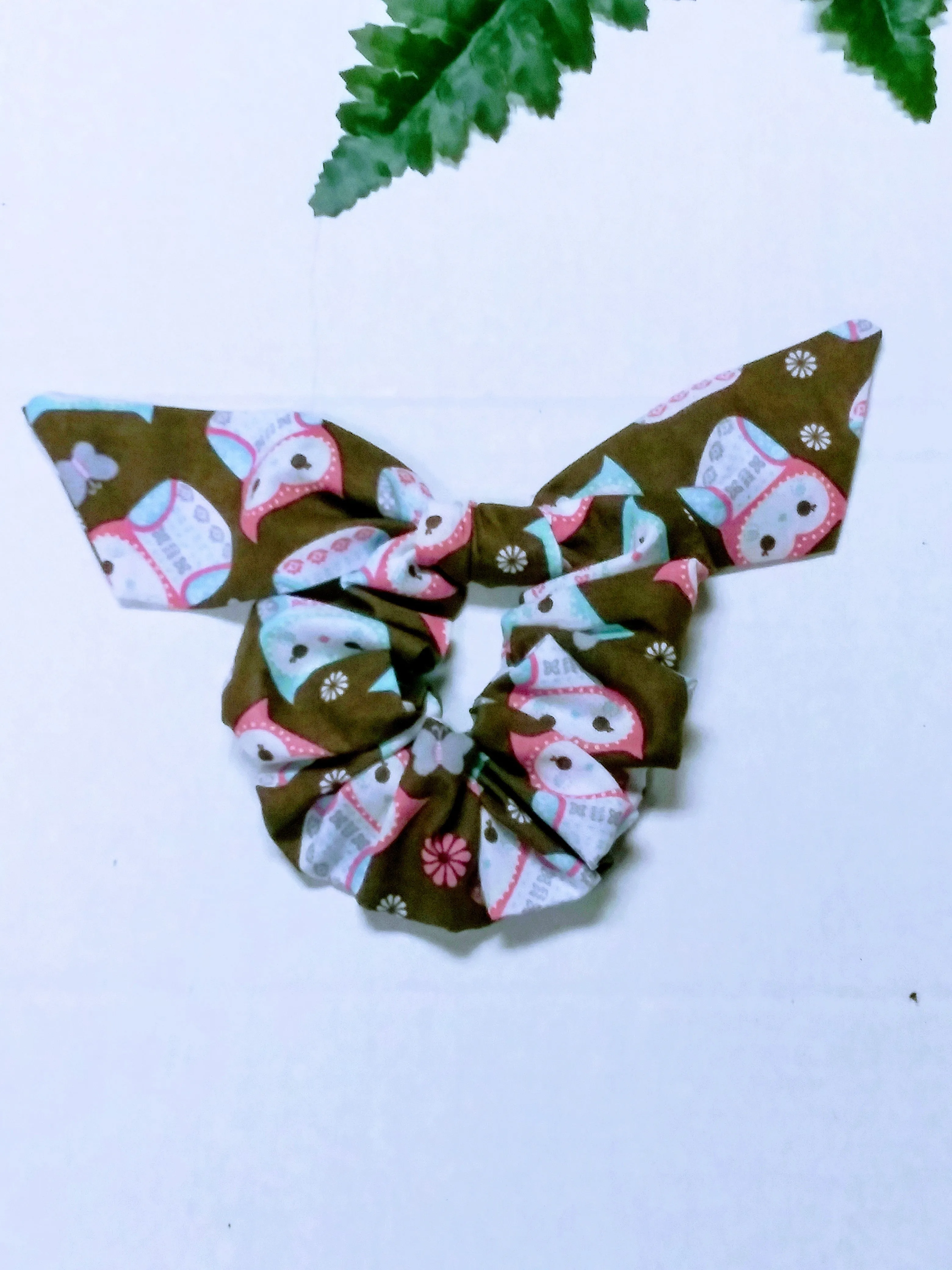 Handmade Bunny Ears Scrunchie