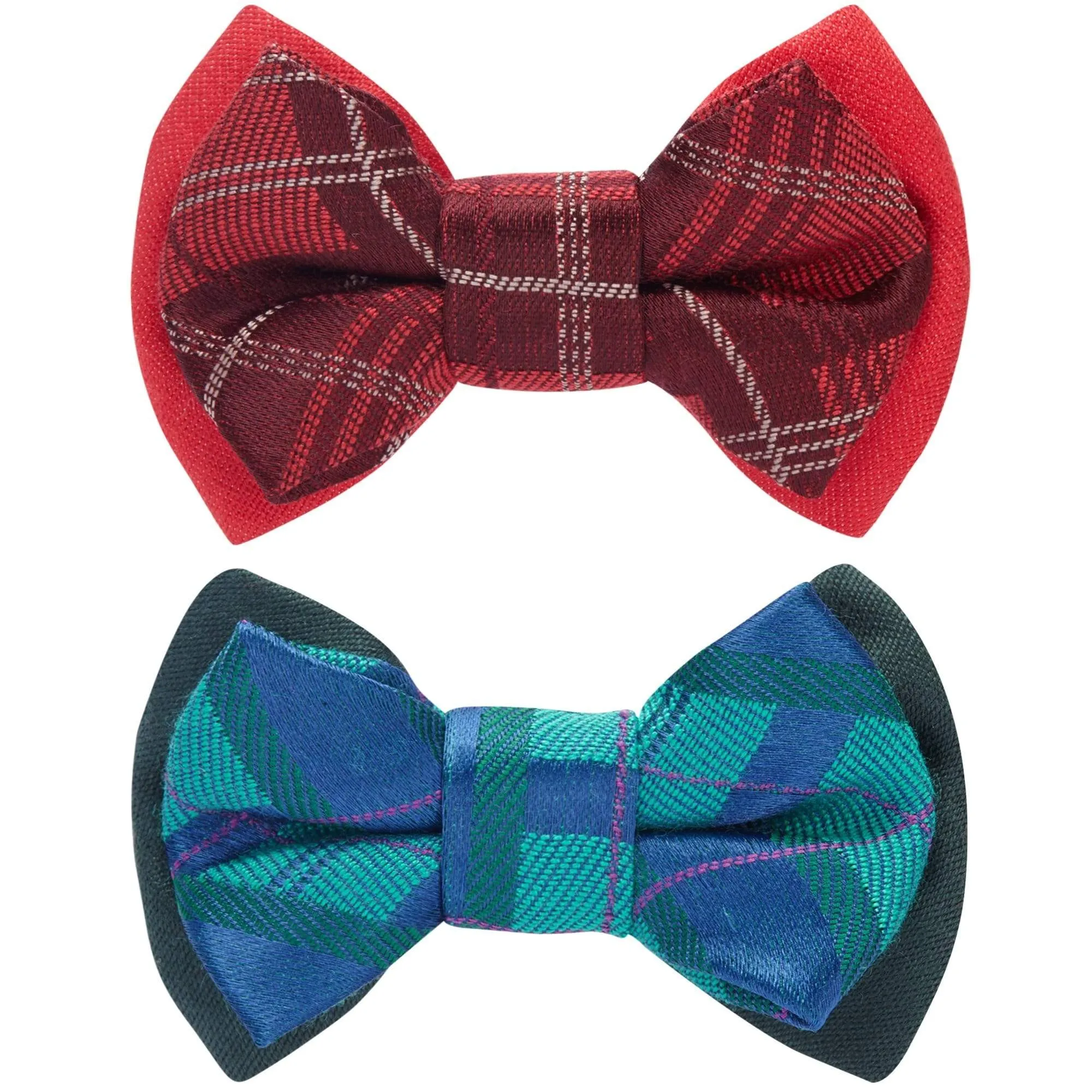 Handmade Plaid Bow Tie Set in Gift Box, 2 Pack