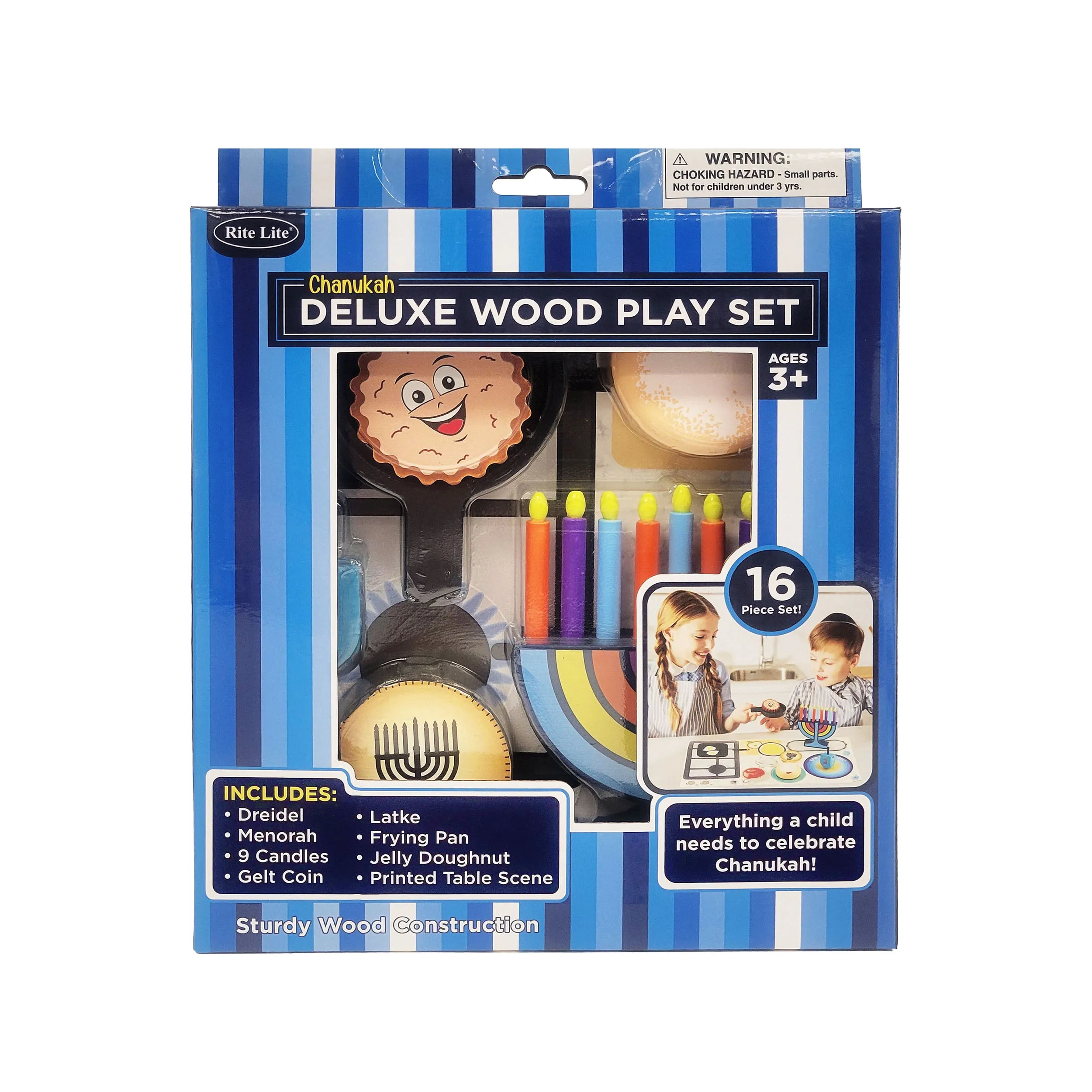 hanukkah deluxe wooden play set