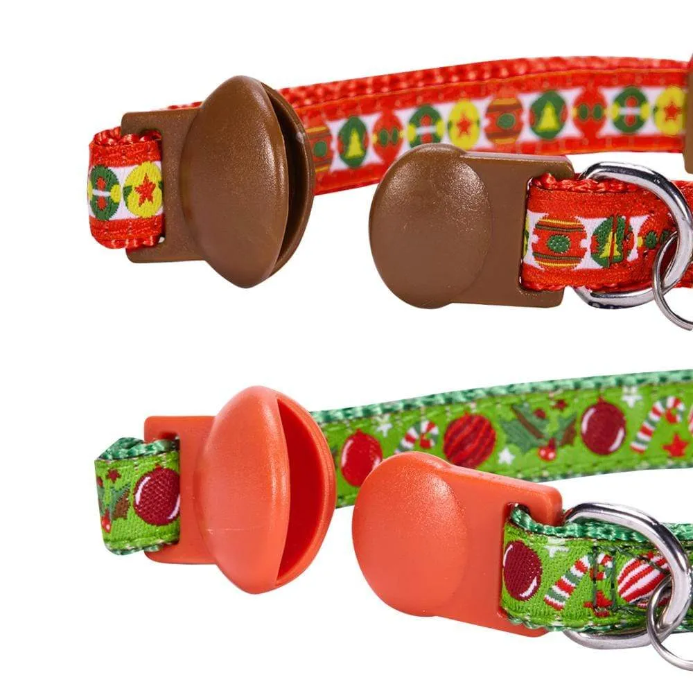 Holiday Fun Cat Collar, 2 Pack