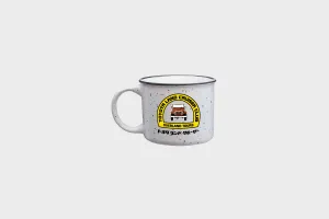 HUF X Land Cruiser - Coffee Break Enamel Cup (White)