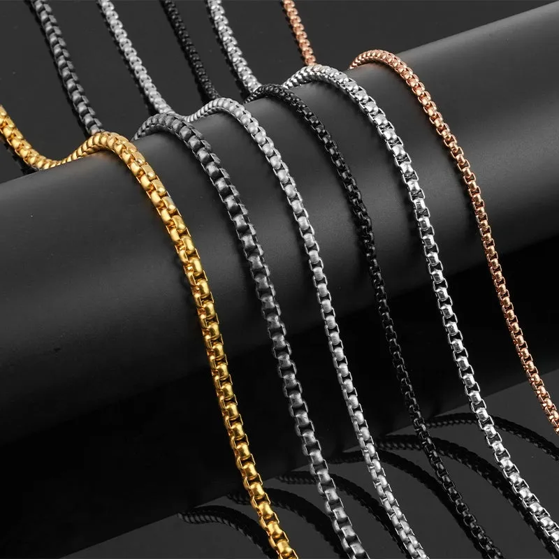 Hypoallergenic Stainless Steel Chain Necklaces for Cross