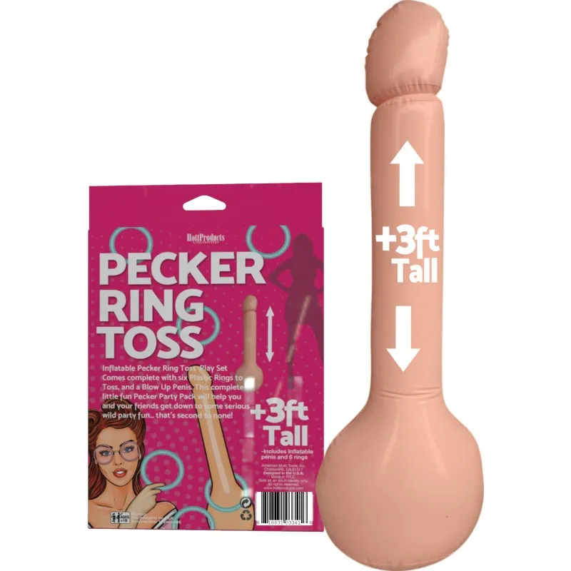 Inflatable Pecker Ring Toss - 3 Feet