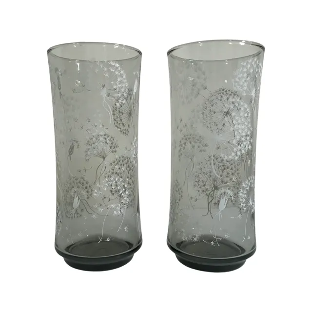 Libbey Retro Dandelion Puff Tall Collins Glasses (Set of 2)