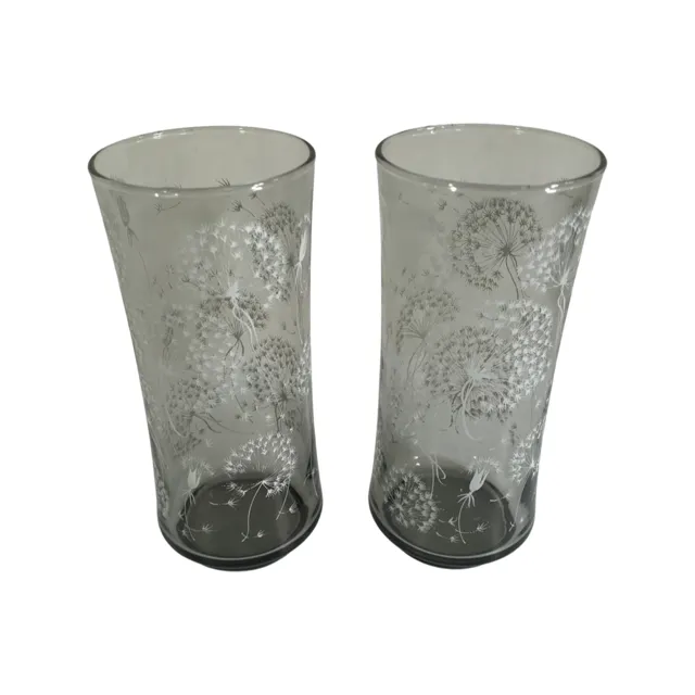 Libbey Retro Dandelion Puff Tall Collins Glasses (Set of 2)