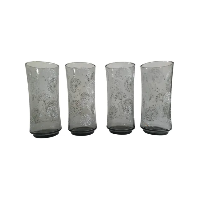 Libbey Retro Dandelion Puff Tall Collins Glasses (Set of 4)