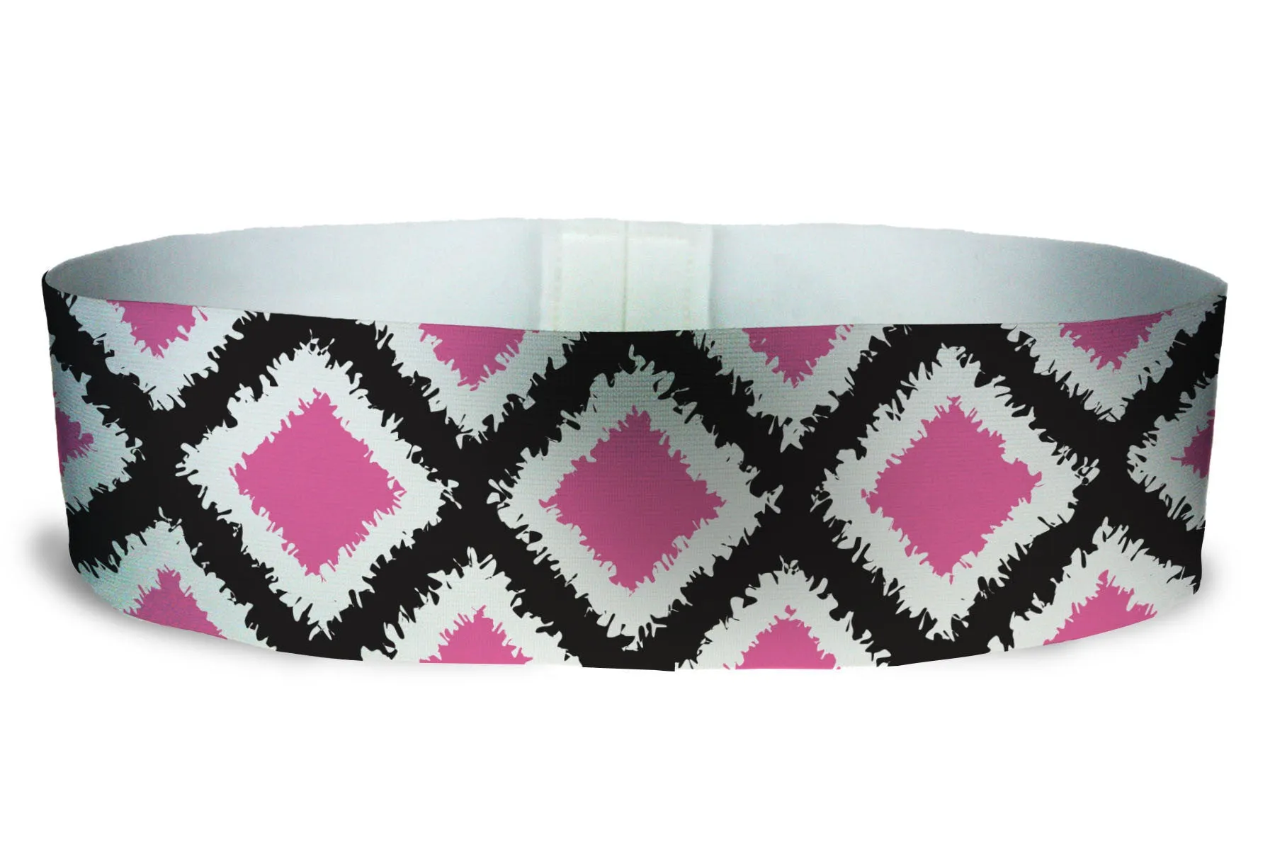 Loopty Loop Tribal Diamonds Pink Black