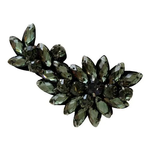 Manhattan Crystal or Black - Hair Pin-Rhine Stone Embellished Womens Accessories