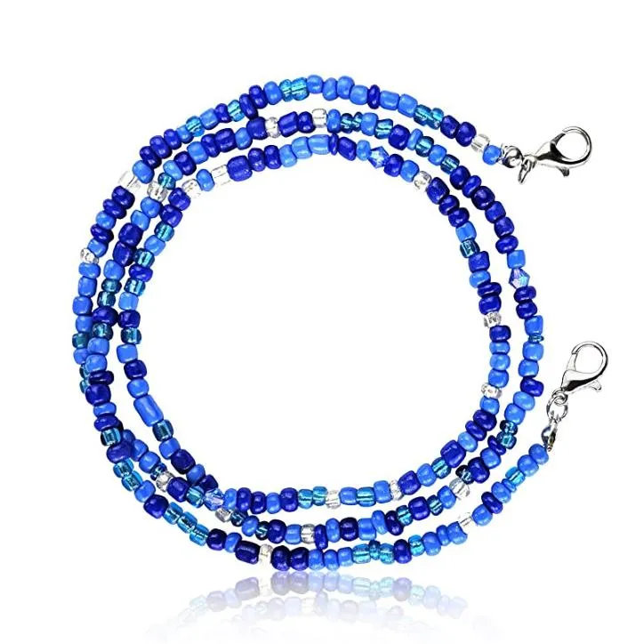 Multi-Color Face Mask Holder Beads Chain