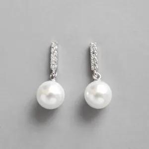 Natural Pearls CZ Earring