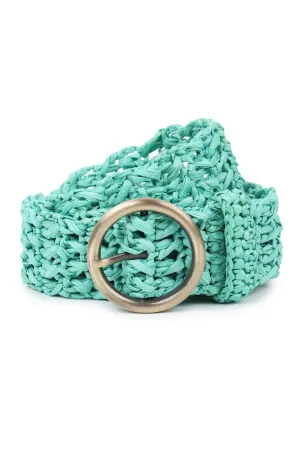 RAFFIA Belt Mint