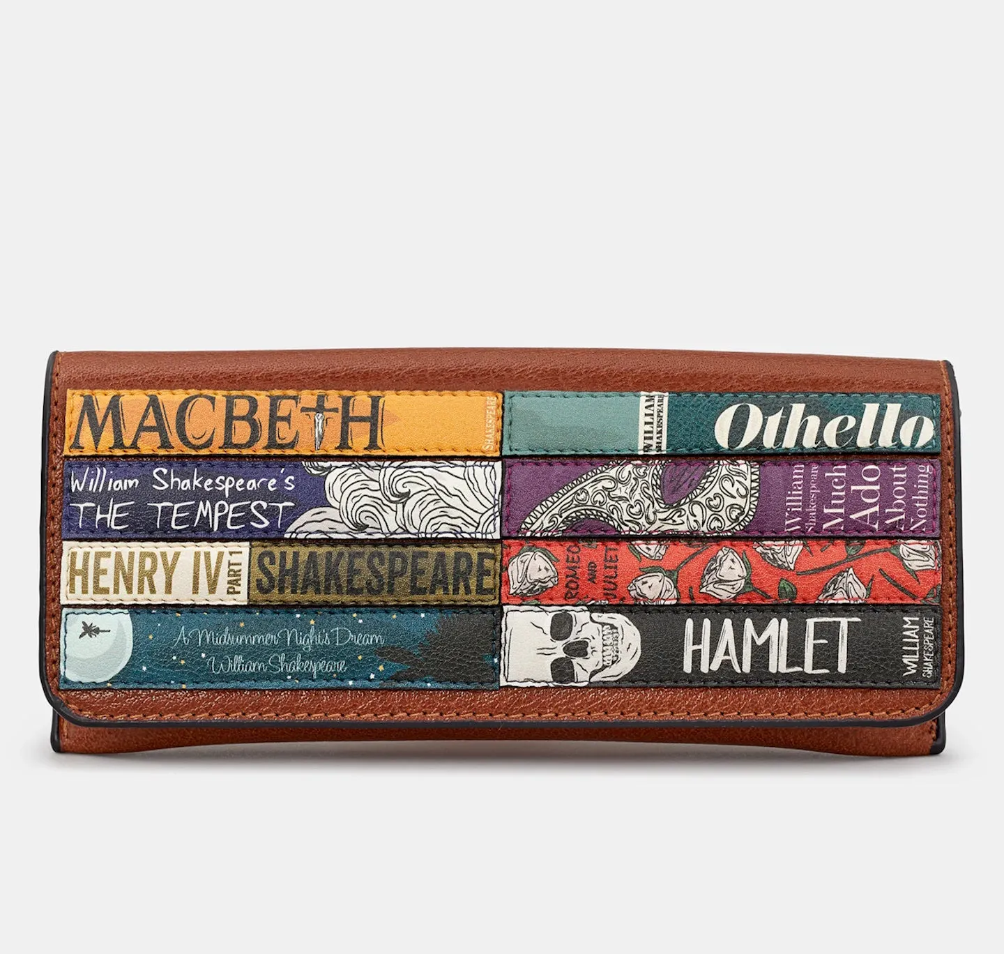 Shakespeare Bookworm Leather Glasses Case