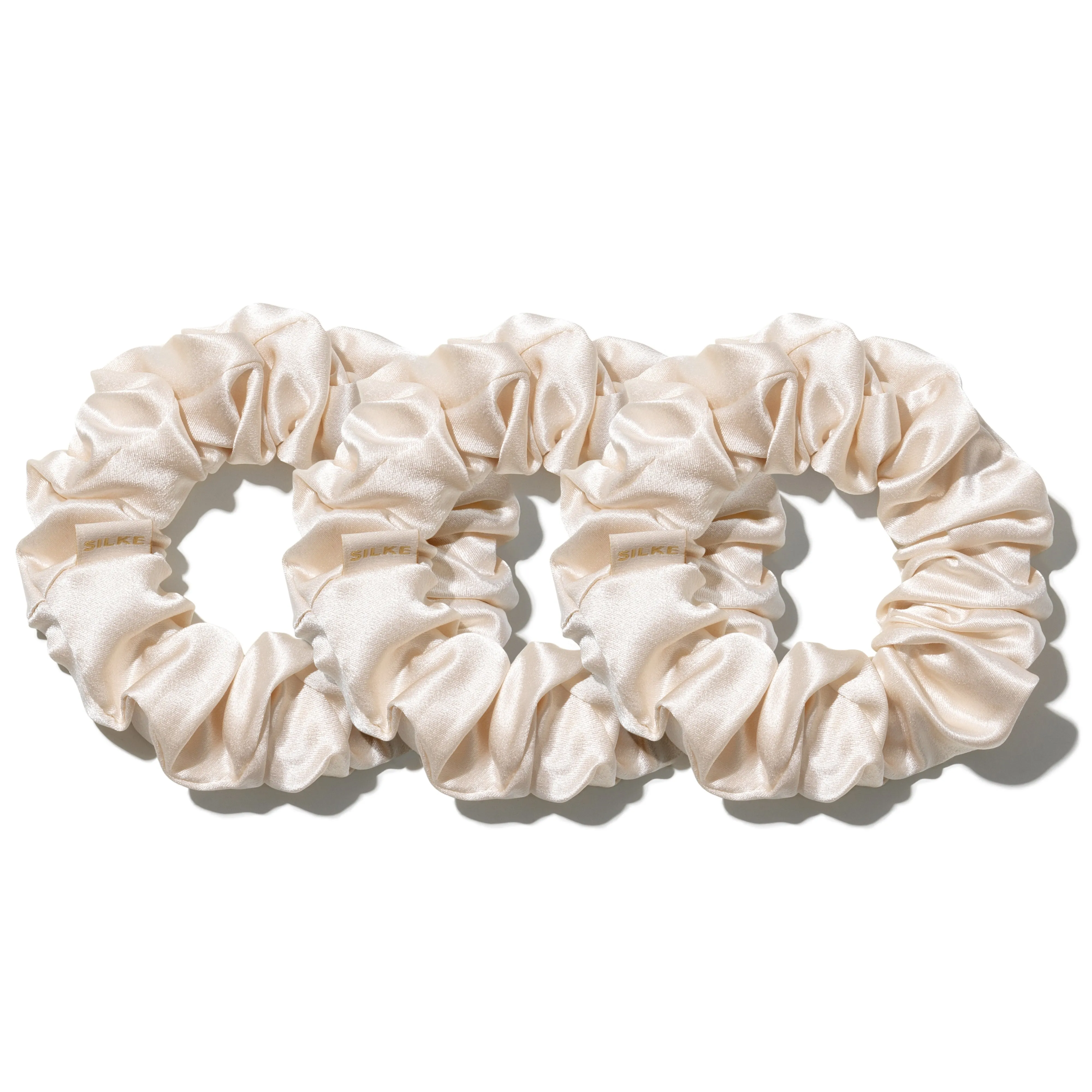 SILKE LARGE SCRUNCHIES - CHAMPAGNE - Bundle..