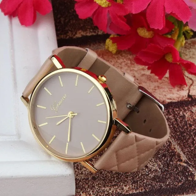 Simple Design Geneva Fashion Wrist Watch For Women