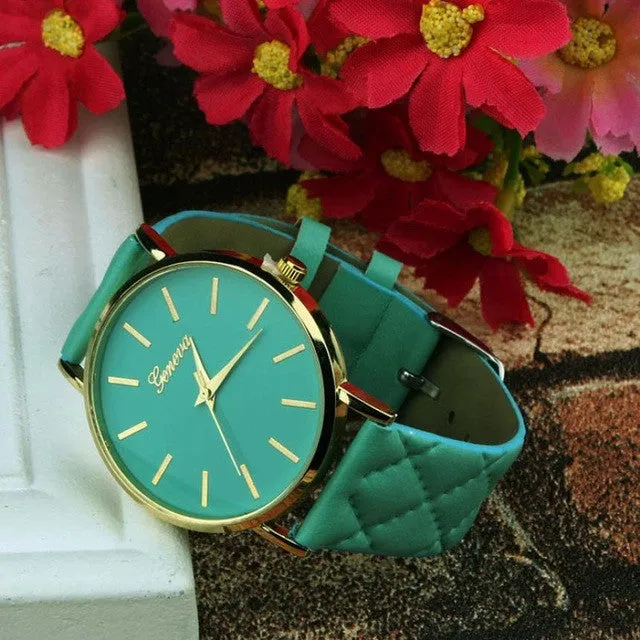 Simple Design Geneva Fashion Wrist Watch For Women