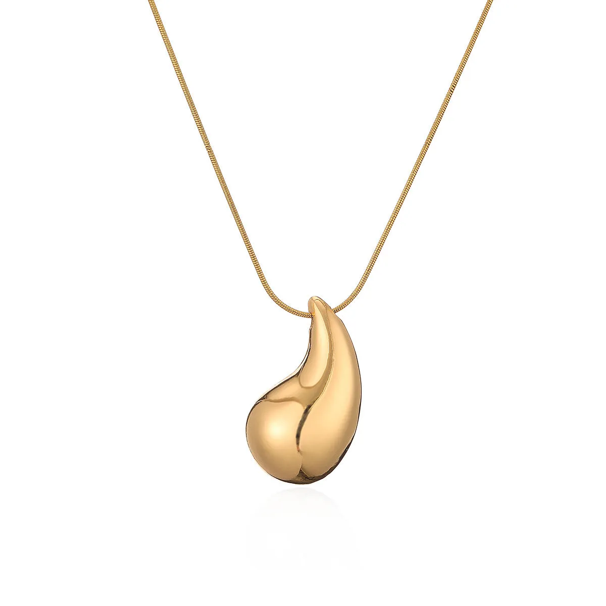 SISSLIA 2024 Trend High Quality Water drop Shape Pendants Necklaces 18k Gold Necklaces For Women