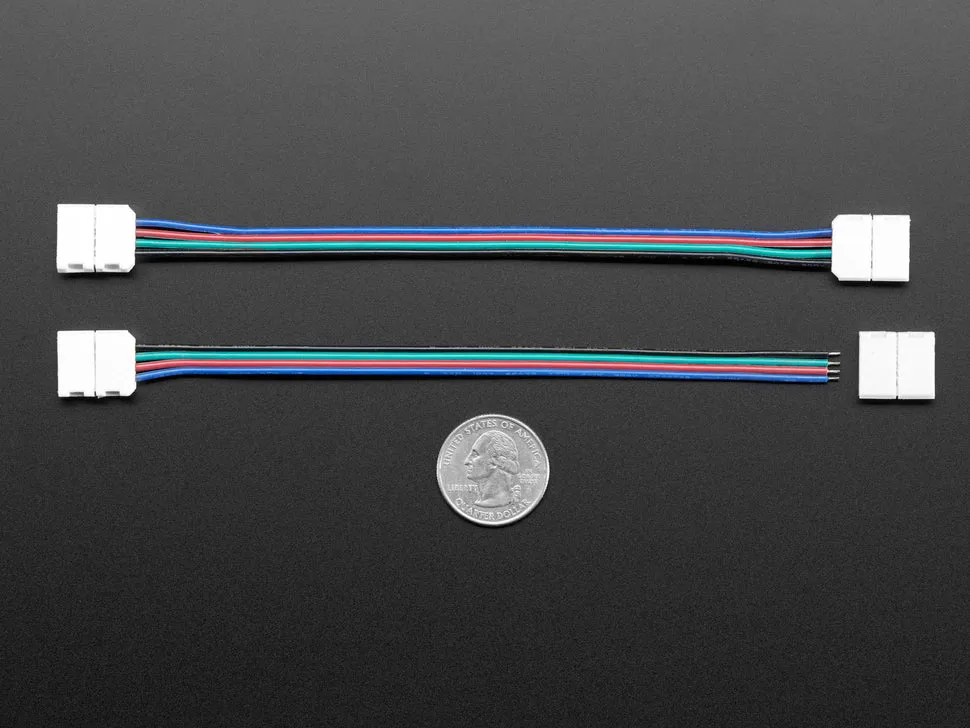 Solderless DotStar and Analog RGB LED Strip Clip Sampler