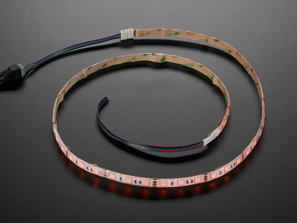 Solderless DotStar and Analog RGB LED Strip Clip Sampler