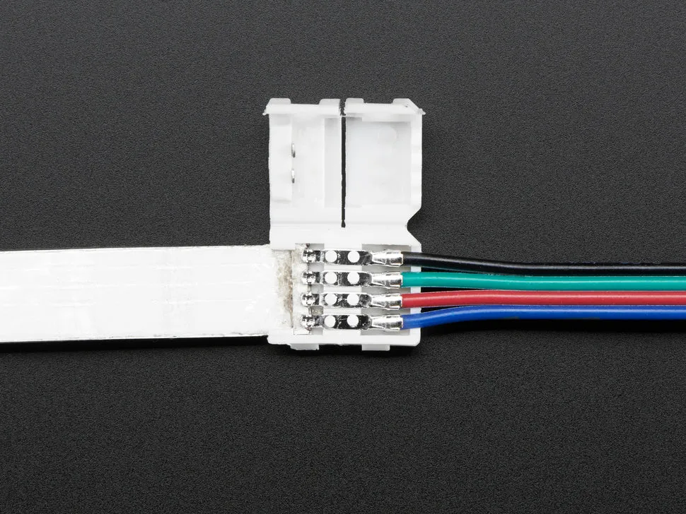 Solderless DotStar and Analog RGB LED Strip Clip Sampler