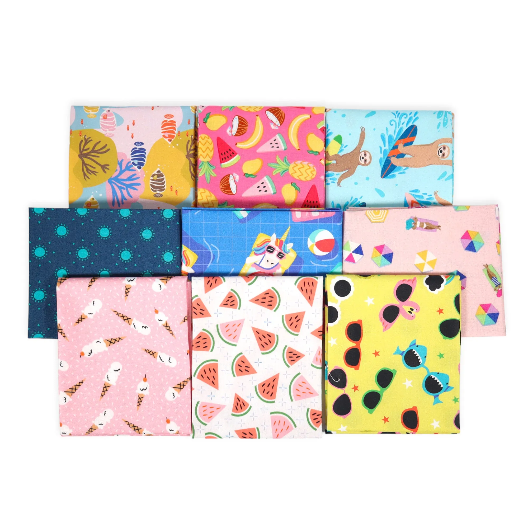 Summer Favorites (9) Piece Fat Quarter Bundle