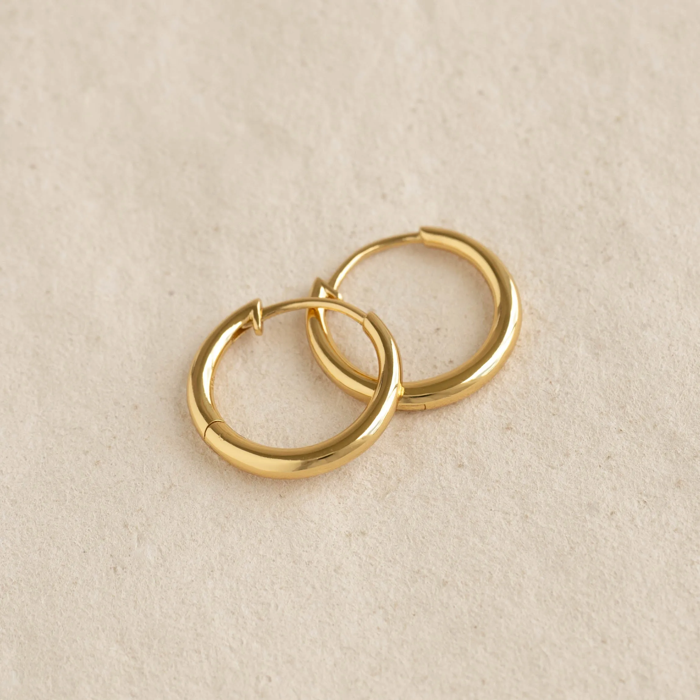 Tapered Hoop Earrings - Daphne