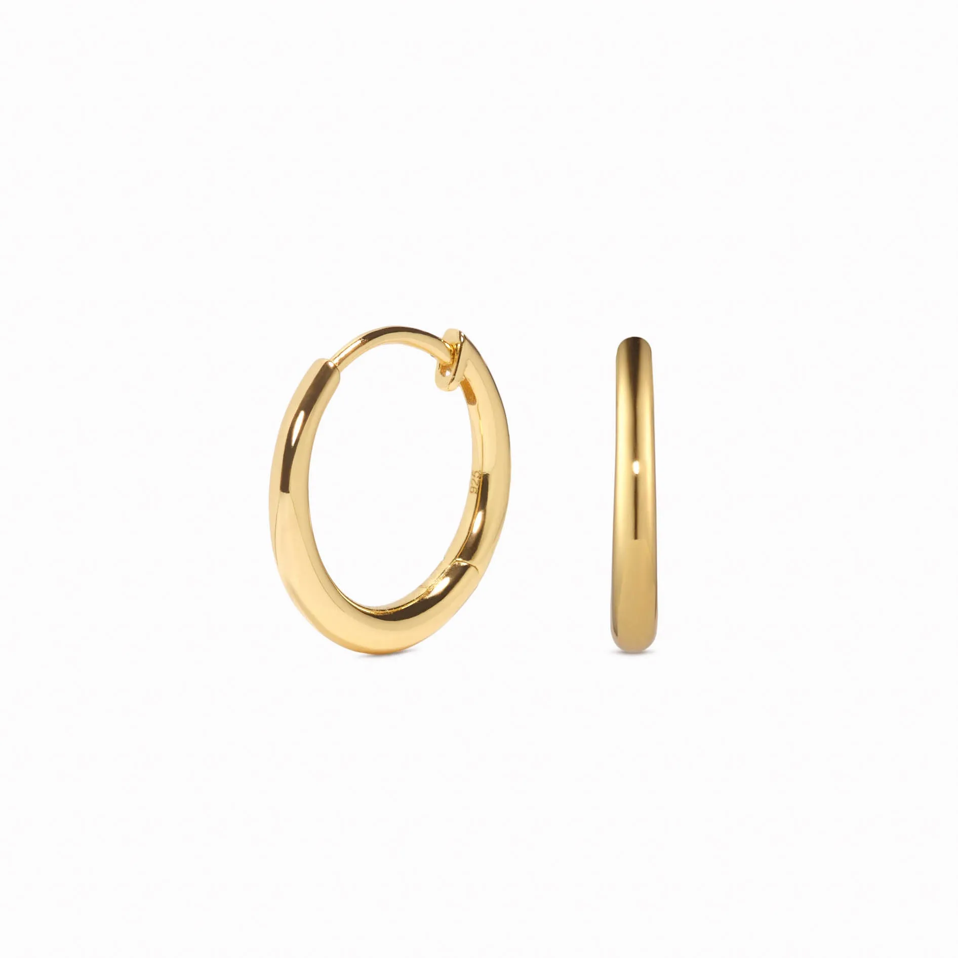 Tapered Hoop Earrings - Daphne