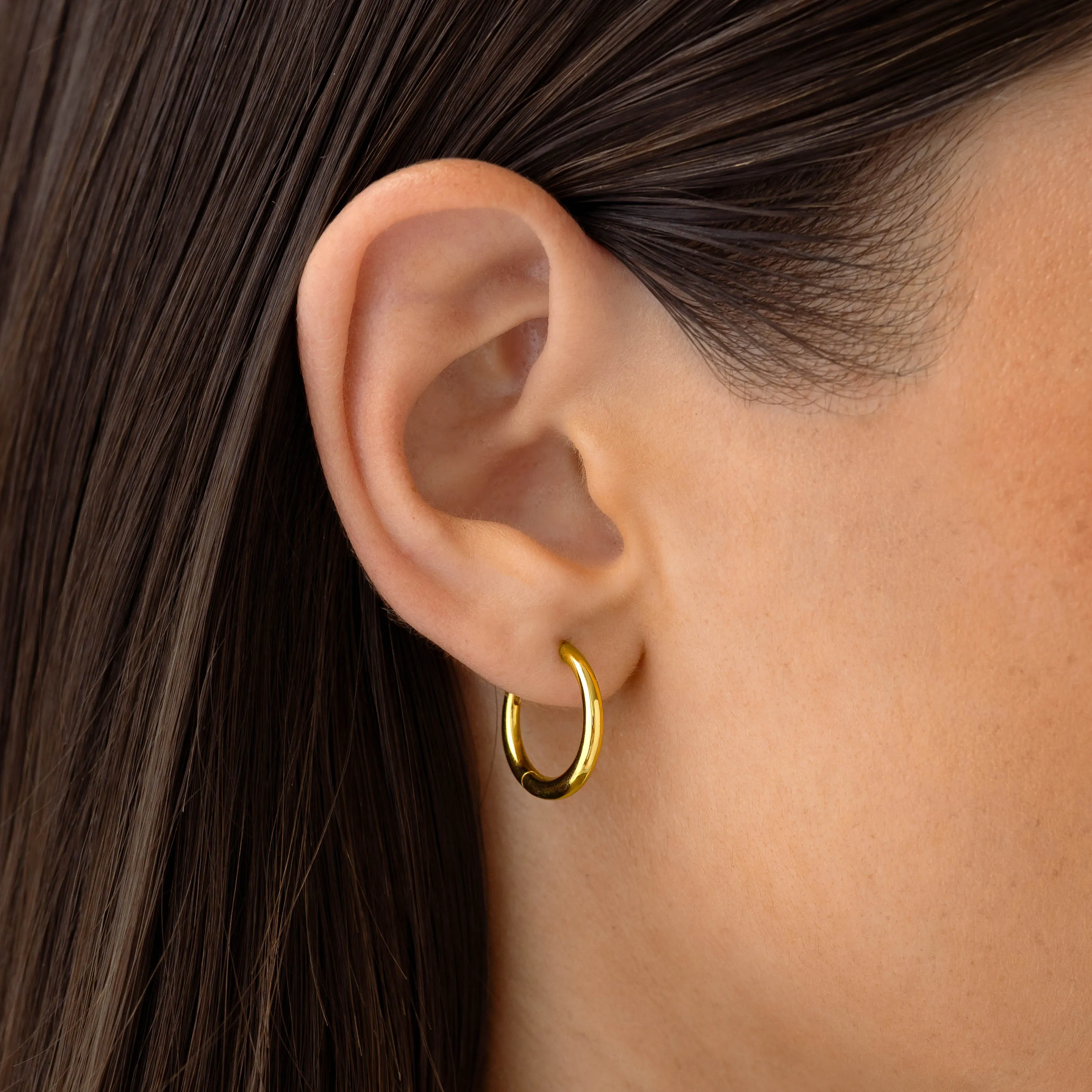 Tapered Hoop Earrings - Daphne