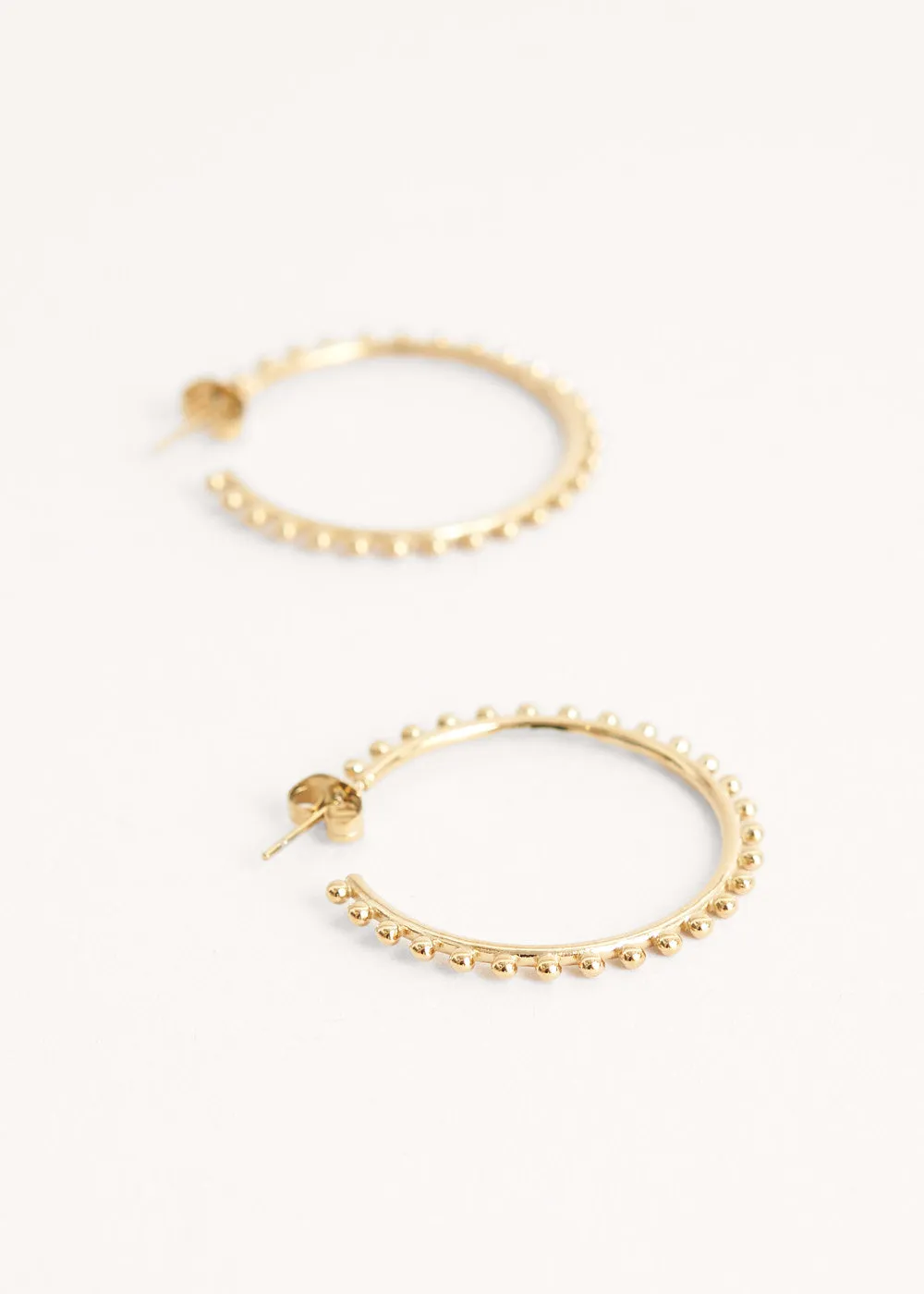 TORI DOTTED HOOP EARRINGS