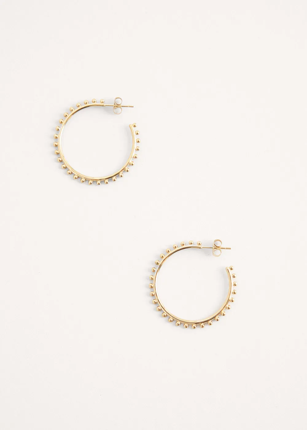 TORI DOTTED HOOP EARRINGS