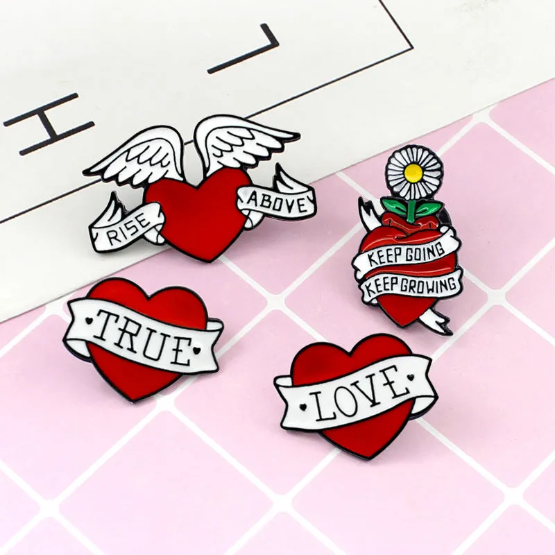 [True Heart] Enamel Brooch Pin